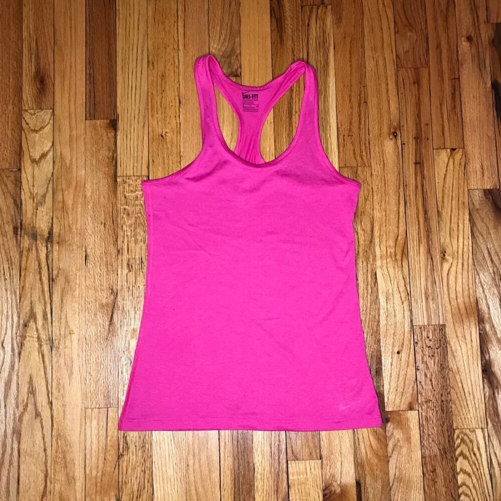 NIke Dri Fit Sz Sm barbie pink tank